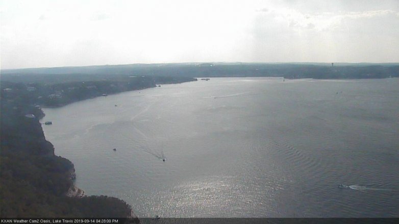 Lake Travis webcam, September 14, 2019 3:30 PM CT