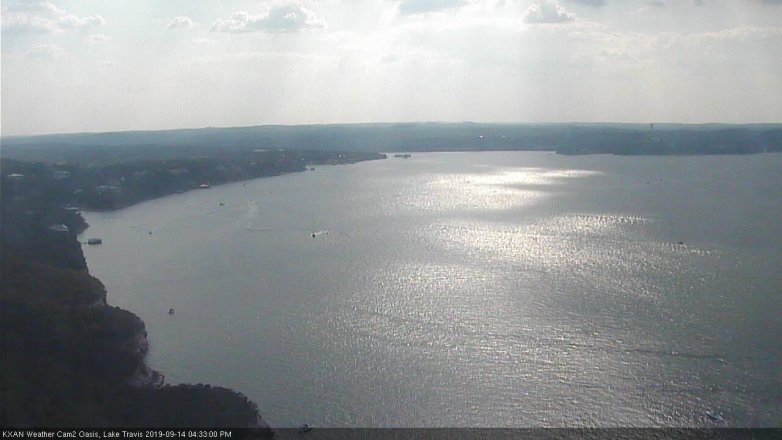 Lake Travis webcam, September 14, 2019 3:35 PM CT