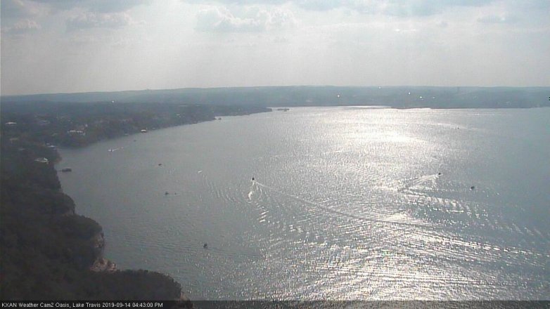 Lake Travis webcam, September 14, 2019 3:45 PM CT