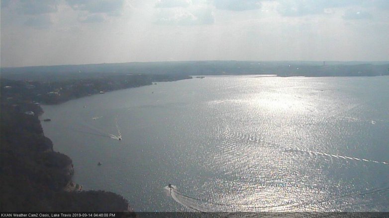 Lake Travis webcam, September 14, 2019 3:50 PM CT