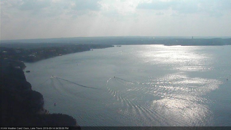 Lake Travis webcam, September 14, 2019 4:00 PM CT