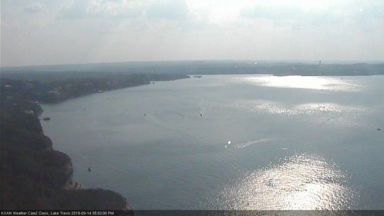 Lake Travis webcam, September 14, 2019 4:05 PM CT