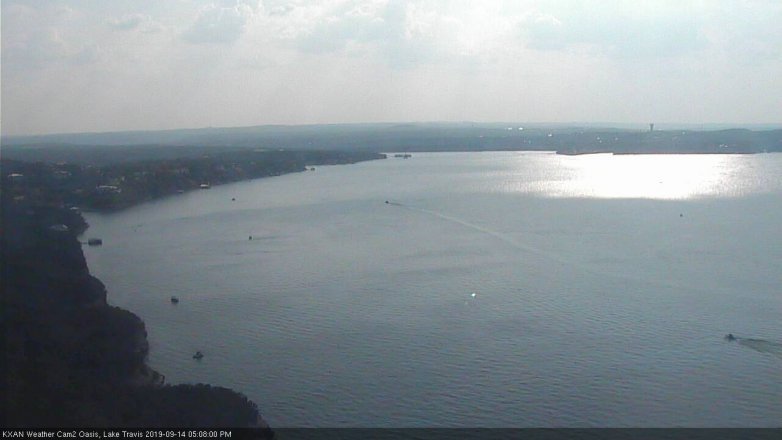 Lake Travis webcam, September 14, 2019 4:10 PM CT