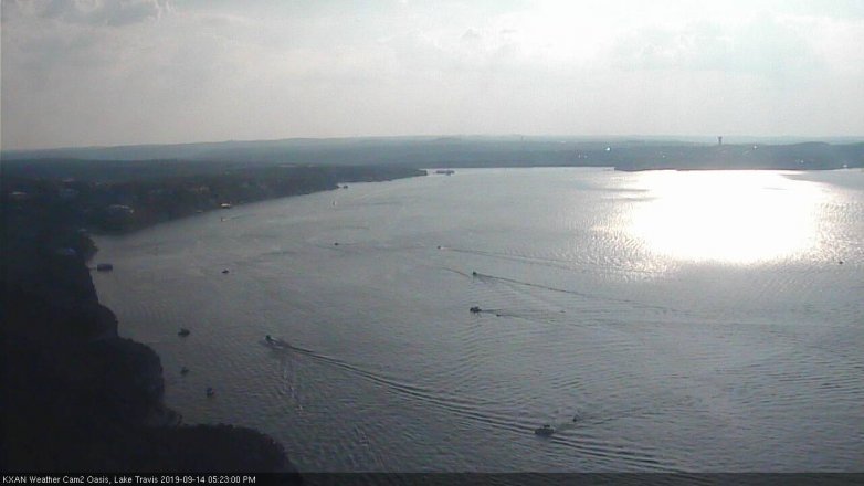 Lake Travis webcam, September 14, 2019 4:25 PM CT