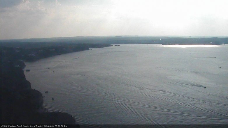 Lake Travis webcam, September 14, 2019 4:30 PM CT