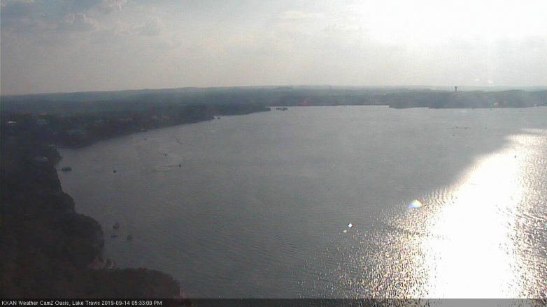 Lake Travis webcam, September 14, 2019 4:35 PM CT