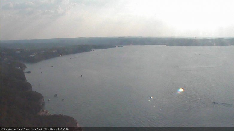 Lake Travis webcam, September 14, 2019 4:40 PM CT