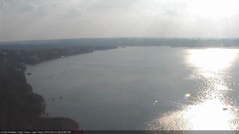 Lake Travis webcam, September 14, 2019 4:45 PM CT