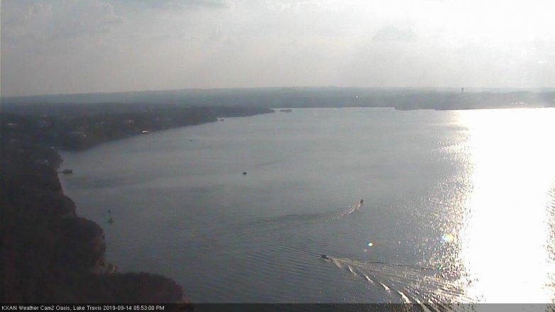 Lake Travis webcam, September 14, 2019 4:55 PM CT