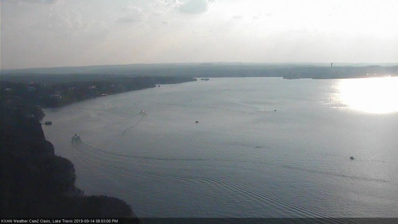 Lake Travis webcam, September 14, 2019 5:05 PM CT