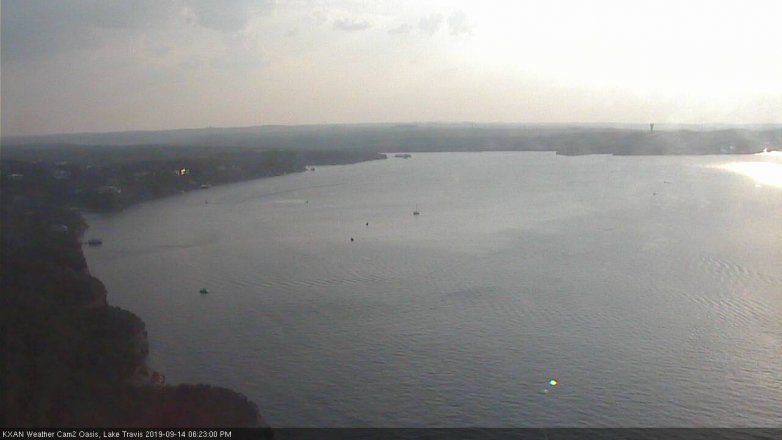 Lake Travis webcam, September 14, 2019 5:25 PM CT