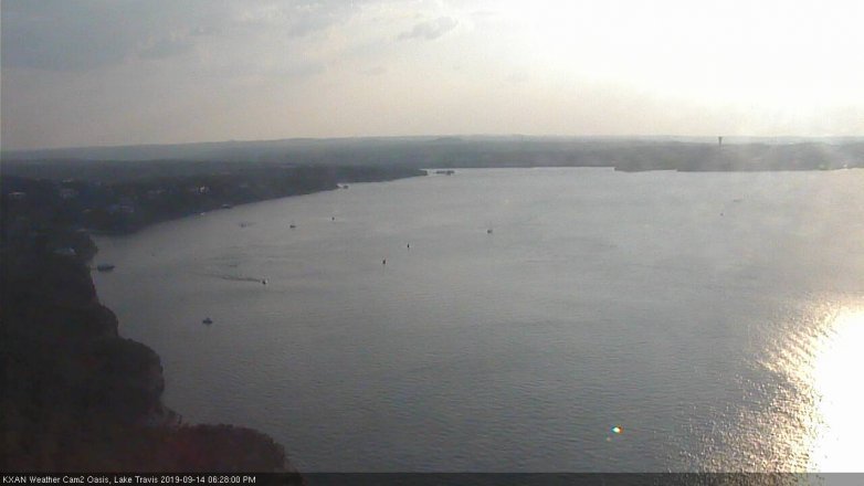 Lake Travis webcam, September 14, 2019 5:30 PM CT