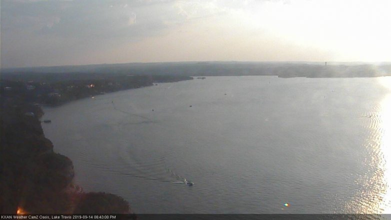Lake Travis webcam, September 14, 2019 5:45 PM CT