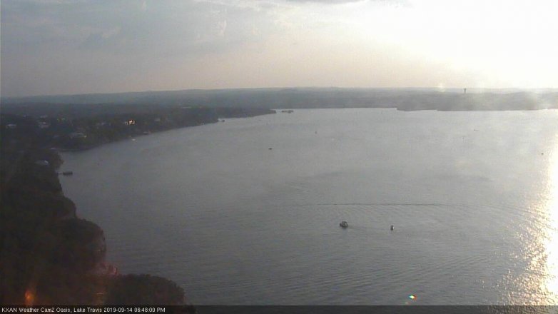 Lake Travis webcam, September 14, 2019 5:50 PM CT