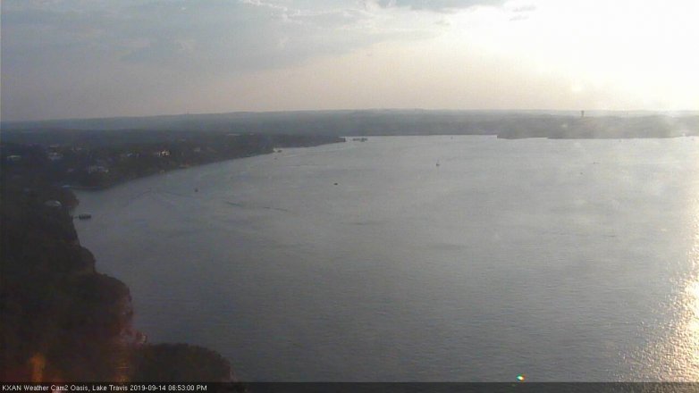 Lake Travis webcam, September 14, 2019 5:55 PM CT