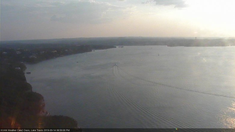 Lake Travis webcam, September 14, 2019 6:00 PM CT