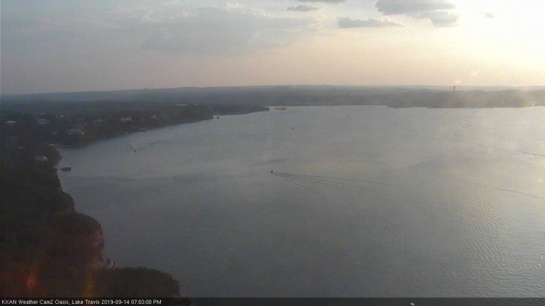 Lake Travis webcam, September 14, 2019 6:05 PM CT