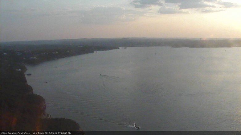 Lake Travis webcam, September 14, 2019 6:10 PM CT