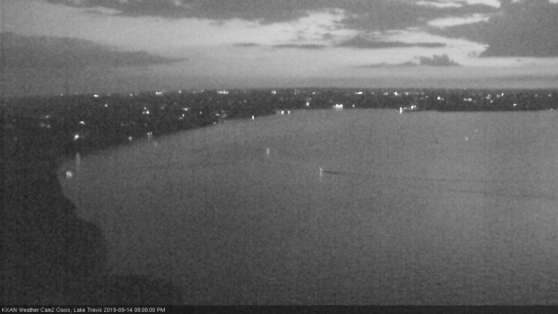 Lake Travis webcam, September 14, 2019 7:10 PM CT