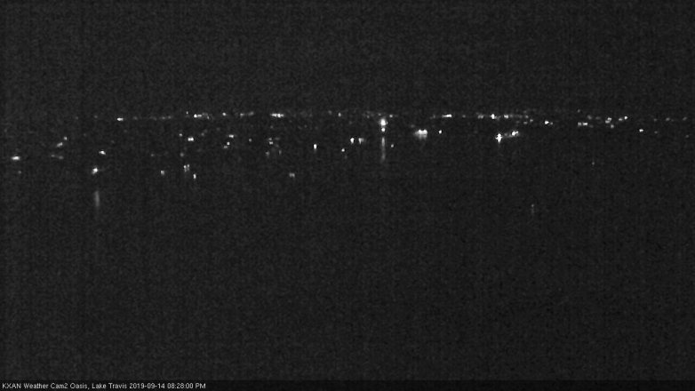 Lake Travis webcam, September 14, 2019 7:30 PM CT
