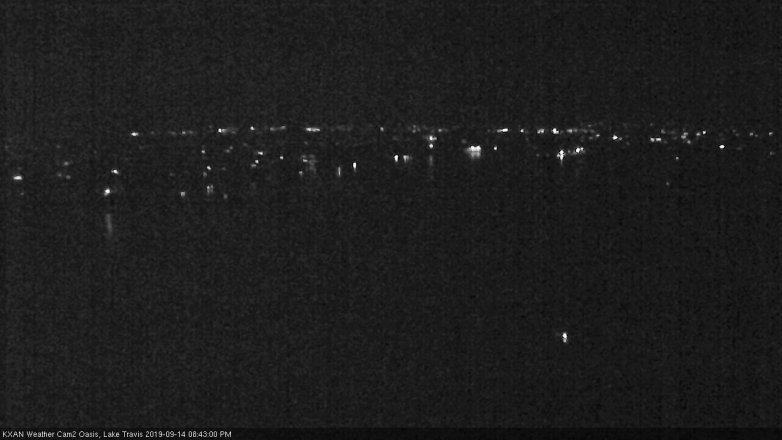 Lake Travis webcam, September 14, 2019 7:45 PM CT