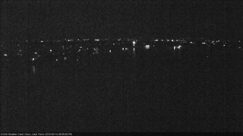 Lake Travis webcam, September 14, 2019 8:00 PM CT