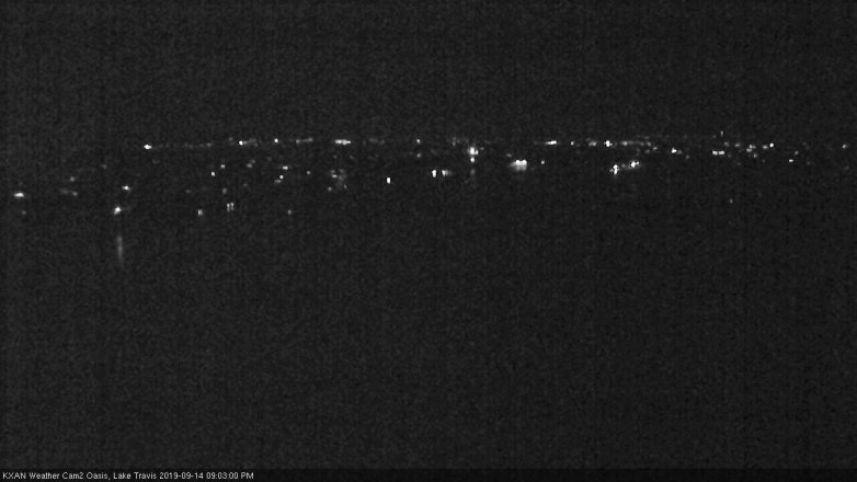 Lake Travis webcam, September 14, 2019 8:05 PM CT