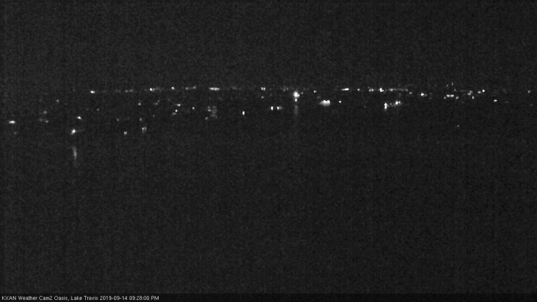 Lake Travis webcam, September 14, 2019 8:30 PM CT