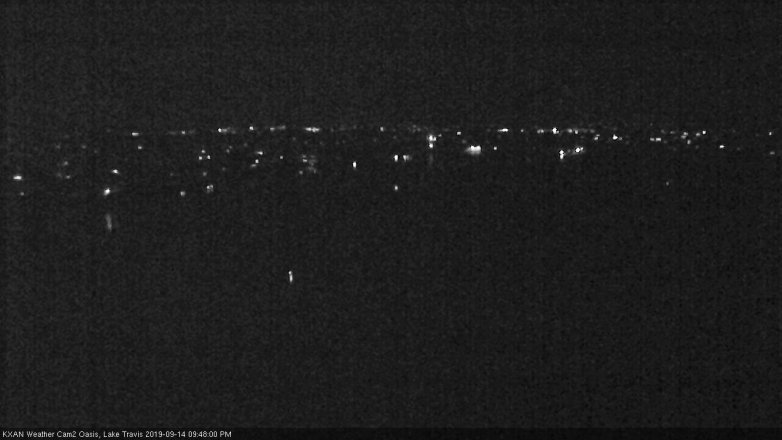 Lake Travis webcam, September 14, 2019 8:50 PM CT