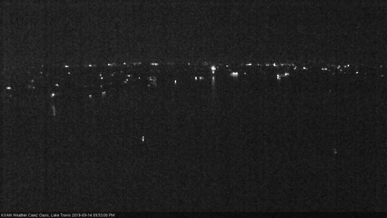 Lake Travis webcam, September 14, 2019 8:55 PM CT