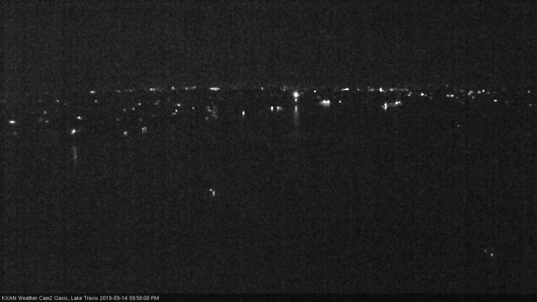 Lake Travis webcam, September 14, 2019 9:00 PM CT