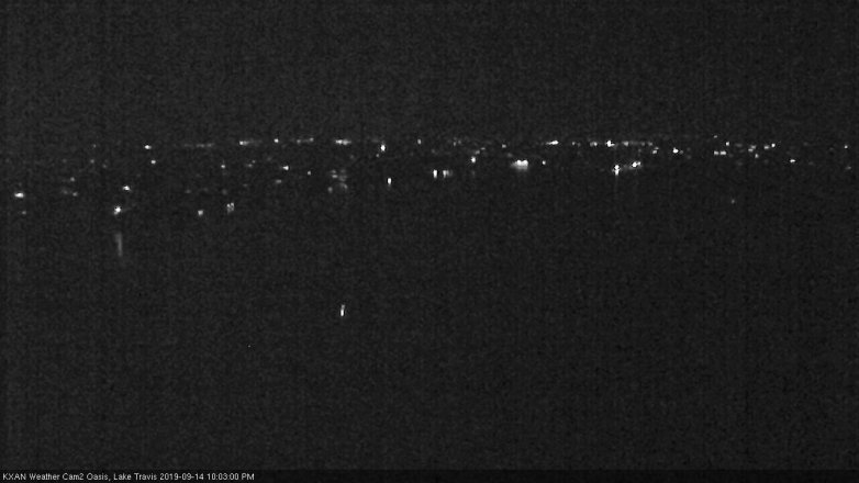 Lake Travis webcam, September 14, 2019 9:05 PM CT