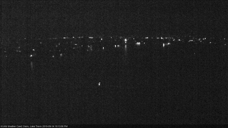 Lake Travis webcam, September 14, 2019 9:15 PM CT