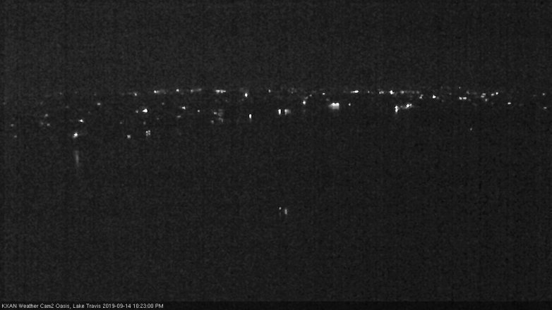 Lake Travis webcam, September 14, 2019 9:25 PM CT
