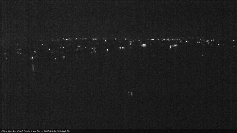 Lake Travis webcam, September 14, 2019 9:30 PM CT