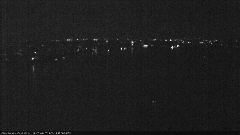 Lake Travis webcam, September 14, 2019 9:40 PM CT