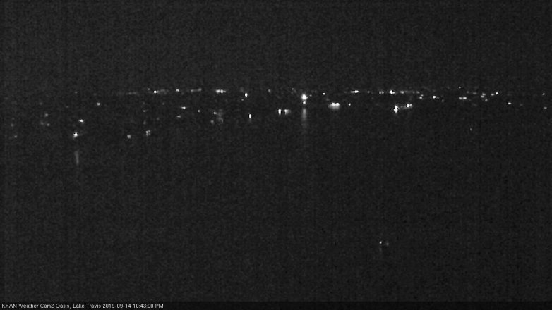 Lake Travis webcam, September 14, 2019 9:45 PM CT