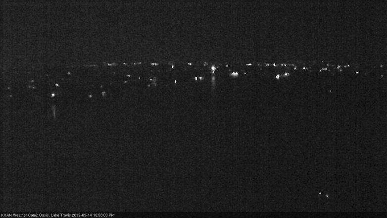 Lake Travis webcam, September 14, 2019 9:55 PM CT