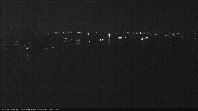 Lake Travis webcam, September 14, 2019 10:10 PM CT