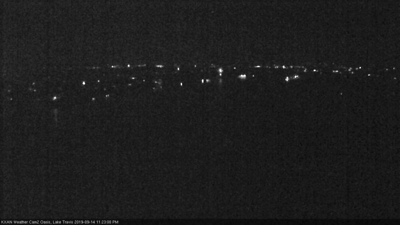 Lake Travis webcam, September 14, 2019 10:25 PM CT