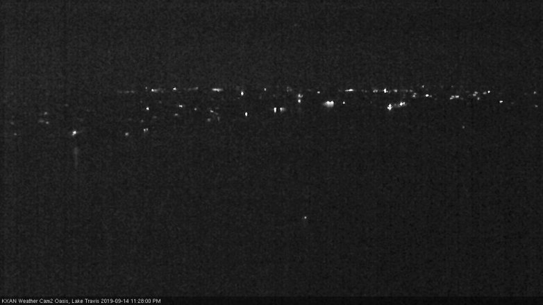 Lake Travis webcam, September 14, 2019 10:30 PM CT