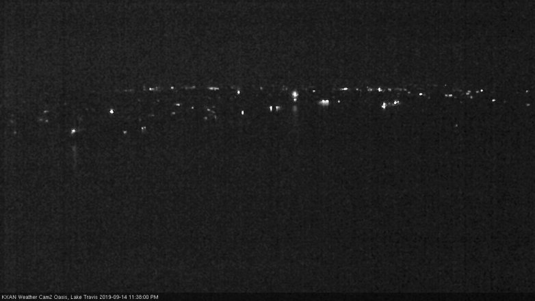 Lake Travis webcam, September 14, 2019 10:40 PM CT