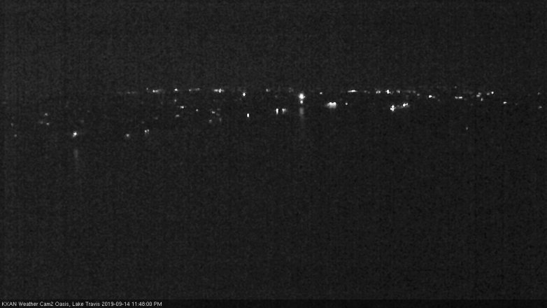 Lake Travis webcam, September 14, 2019 10:50 PM CT