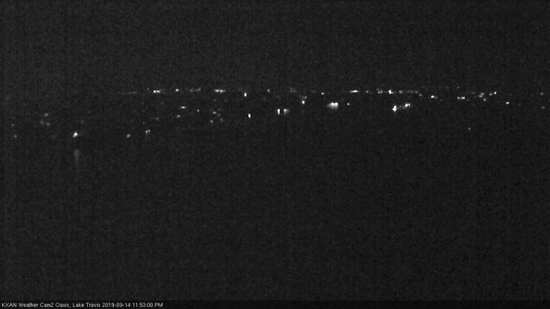 Lake Travis webcam, September 14, 2019 10:55 PM CT