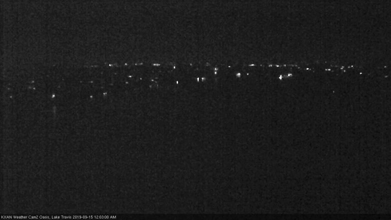 Lake Travis webcam, September 14, 2019 11:05 PM CT