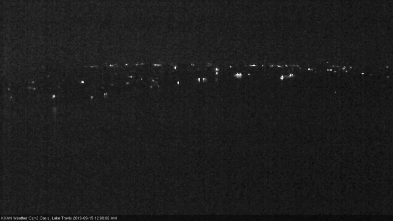 Lake Travis webcam, September 14, 2019 11:10 PM CT