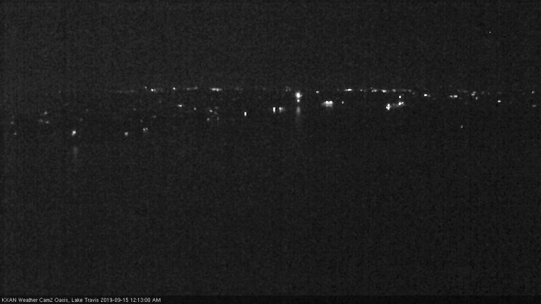Lake Travis webcam, September 14, 2019 11:15 PM CT
