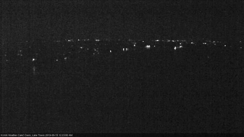 Lake Travis webcam, September 14, 2019 11:25 PM CT