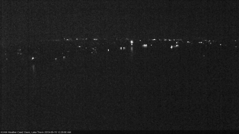 Lake Travis webcam, September 14, 2019 11:30 PM CT