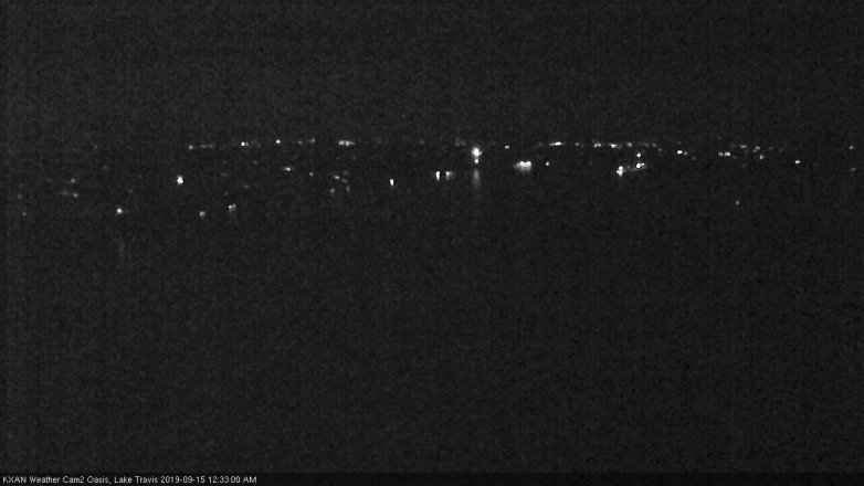 Lake Travis webcam, September 14, 2019 11:35 PM CT